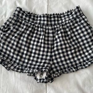 Janie and Jack Ruffled Girls Gingham Shorts